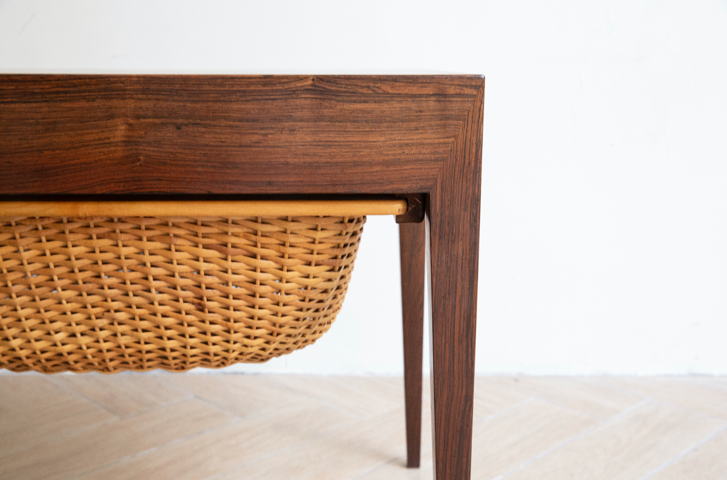 60's Vintage Rosewood Sewing Table 1