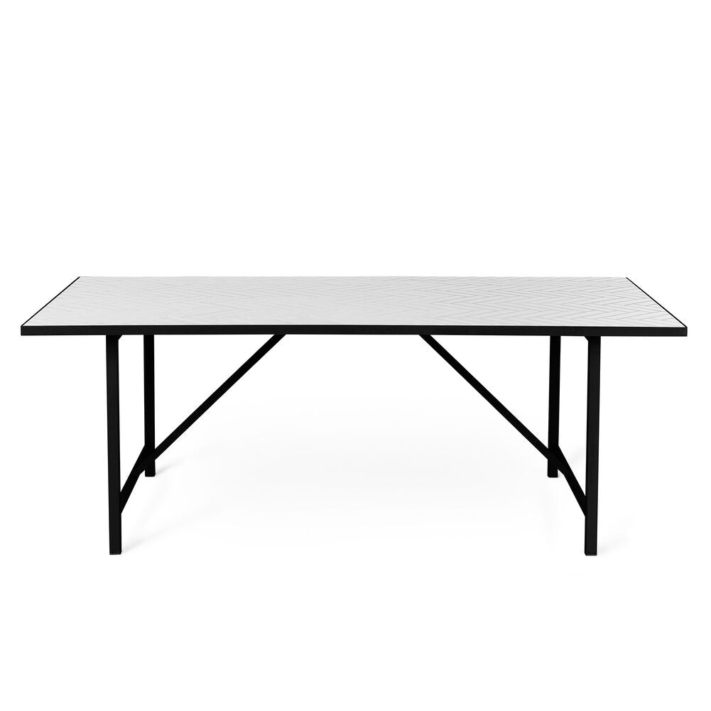 Charlotte Høncke | Herringbone Tile Dining Table