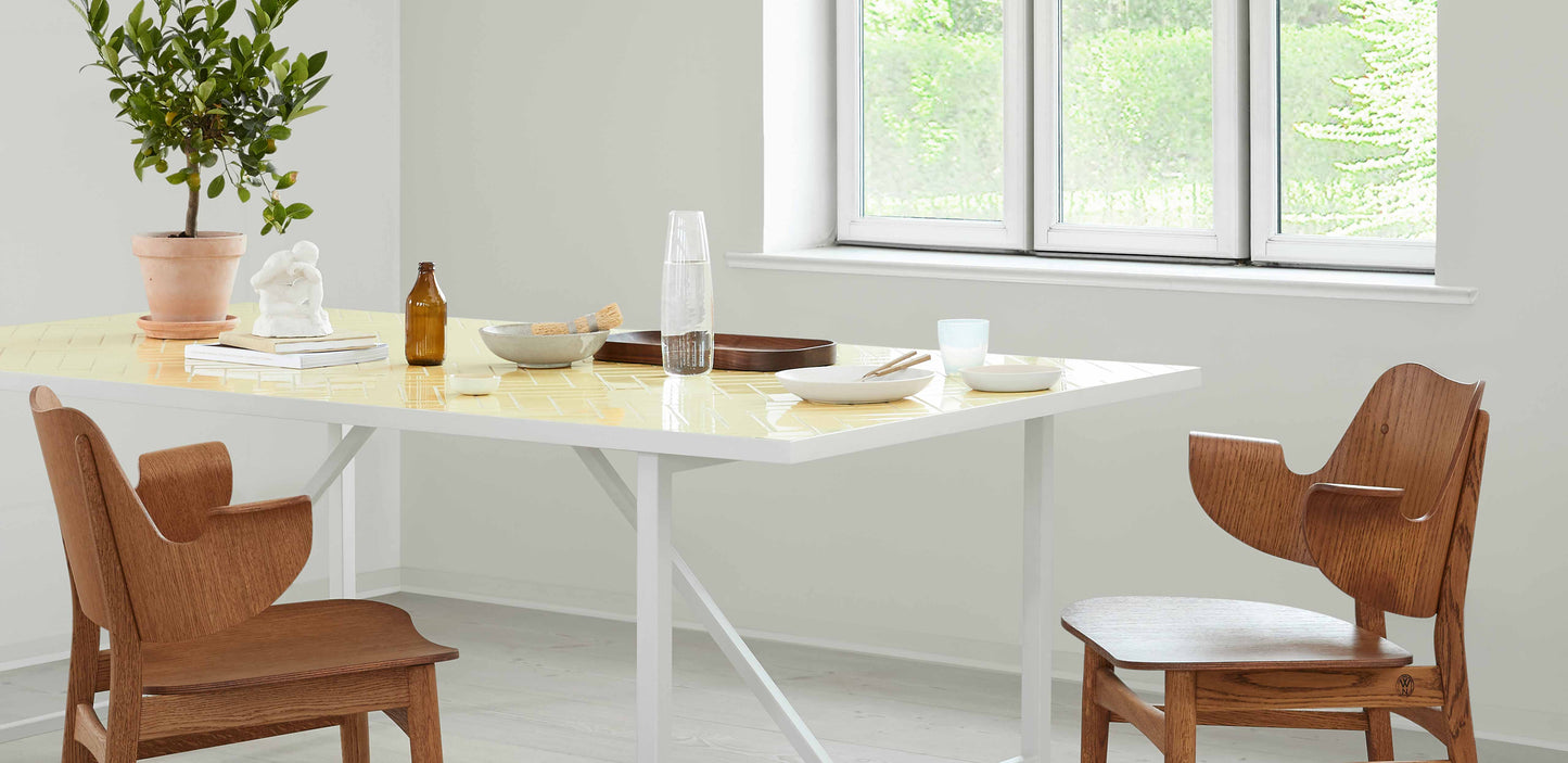Charlotte Høncke | Herringbone Tile Dining Table