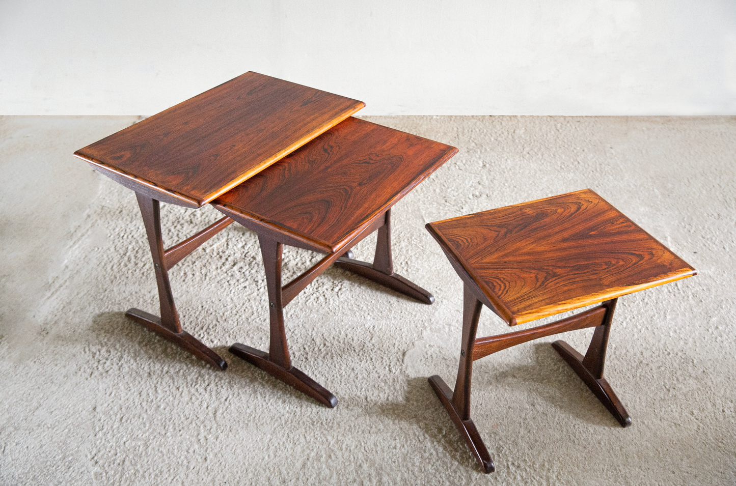 60's Vintage Rosewood Nesting Table